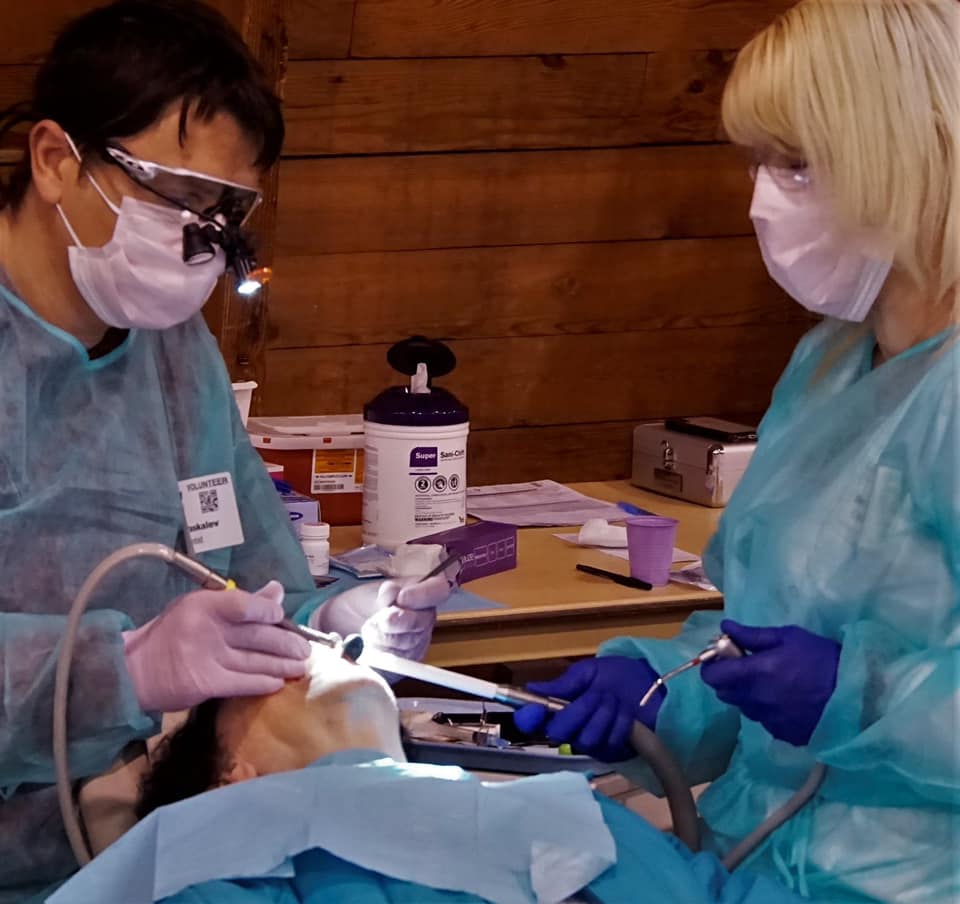 Doctor Paskalev treating dental patient