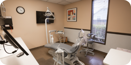 Dental treatment room at College Hill Dental